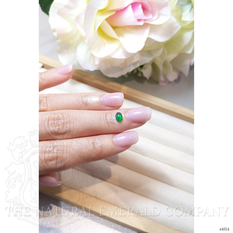 0.41 Ct. Cabochon Emerald from Brazil