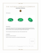 0.42 Ct. Cabochon Emerald from Brazil Appraisal