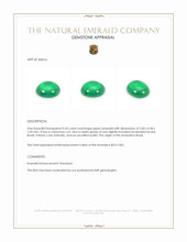 0.43 Ct. Cabochon Emerald from Brazil Appraisal