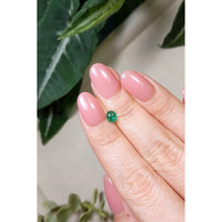 0.43 Ct. Cabochon Emerald from Brazil Life Style
