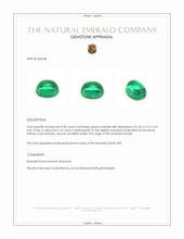 0.50 Ct. Cabochon Emerald from Brazil Appraisal