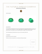 0.50 Ct. Cabochon Emerald from Brazil Appraisal