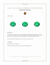 0.52 Ct. Cabochon Emerald from Brazil Appraisal