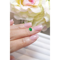 0.54 Ct. Cabochon Emerald from Brazil Life Style