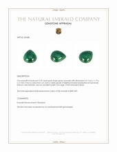 5.59 Ct. Cabochon Emerald from Brazil Appraisal