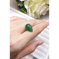 7.45 Ct. Cabochon Emerald from Brazil Life Style