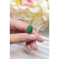 8.95 Ct. Cabochon Emerald from Brazil Life Style