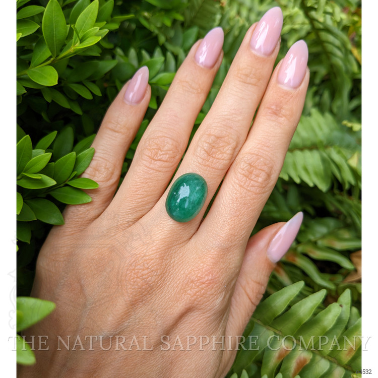 8.95 Ct. Cabochon Emerald from Brazil