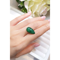 10.03 Ct. Cabochon Emerald from Brazil Life Style
