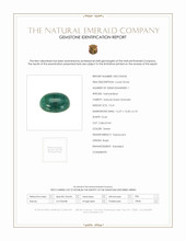 10.41 Ct. Cabochon Emerald from Brazil Scan Report