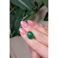 10.88 Ct. Cabochon Emerald from Brazil Life Style