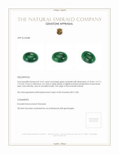 14.41 Ct. Cabochon Emerald from Brazil Appraisal