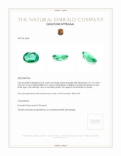 0.66 Ct. Emerald from Zambia Appraisal