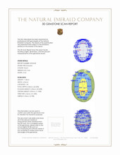 0.66 Ct. Emerald from Zambia 3 D Scan Report