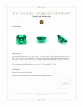 0.57 Ct. Emerald from Colombia Appraisal