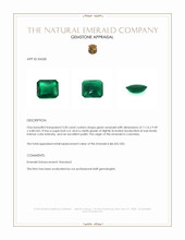 3.50 Ct. Cabochon Emerald from Colombia Appraisal