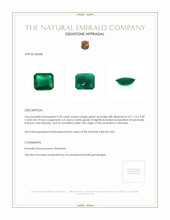 3.50 Ct. Cabochon Emerald from Colombia Appraisal