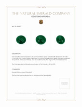 6.60 Ct. Cabochon Emerald from Zambia Appraisal