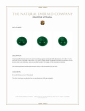 6.60 Ct. Cabochon Emerald from Zambia Appraisal