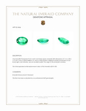 0.62 Ct. Emerald from Zambia Appraisal
