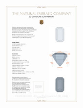 1.37 Ct. Emerald from Russia 3 D Scan Report
