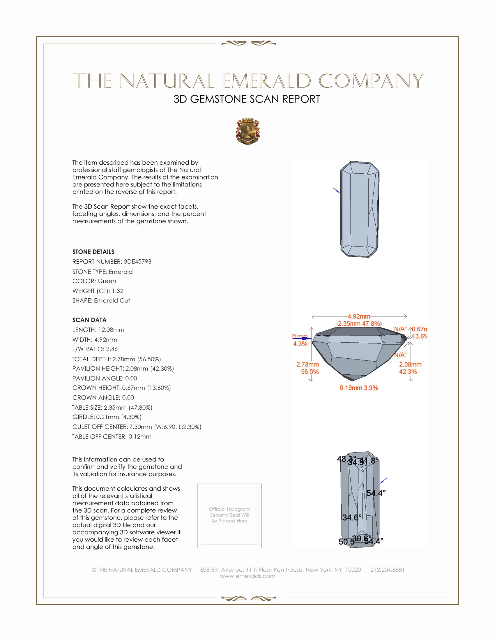 1.32 Ct. Emerald from Russia