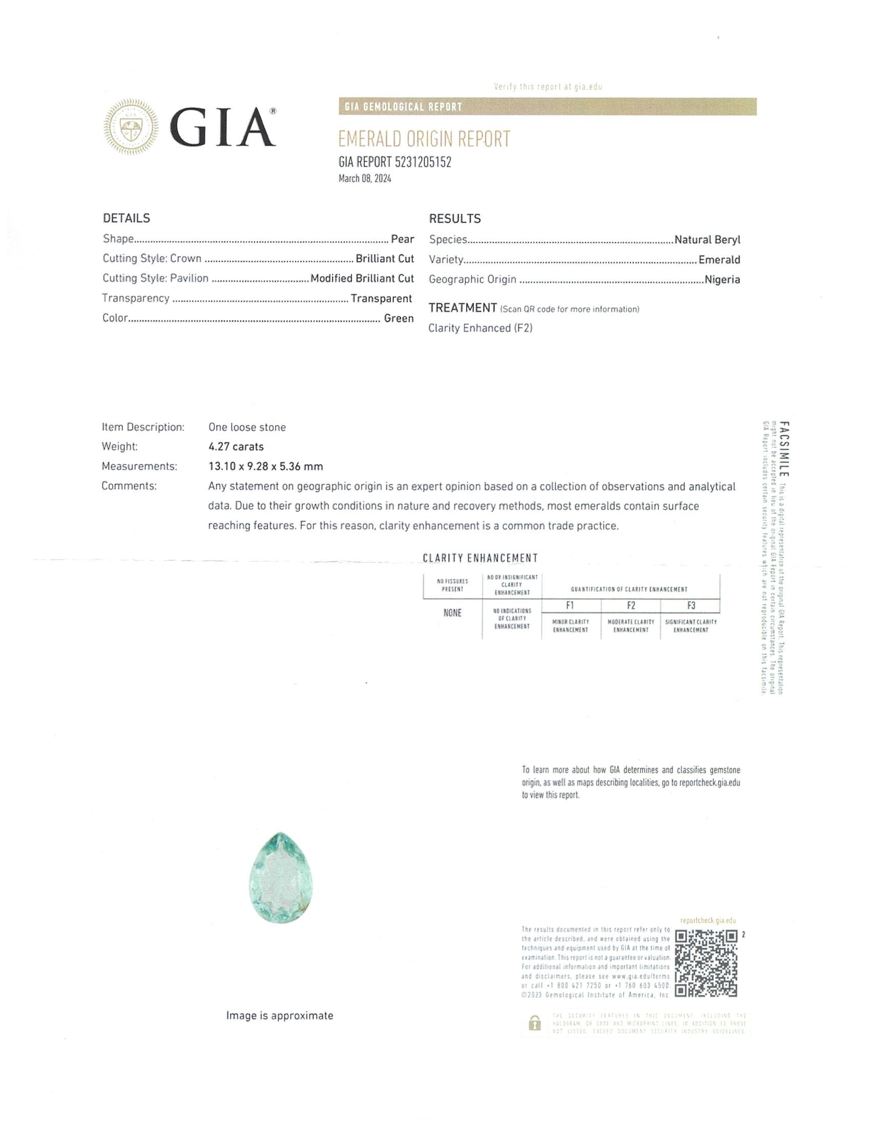 4.27 Ct. Emerald from Nigeria