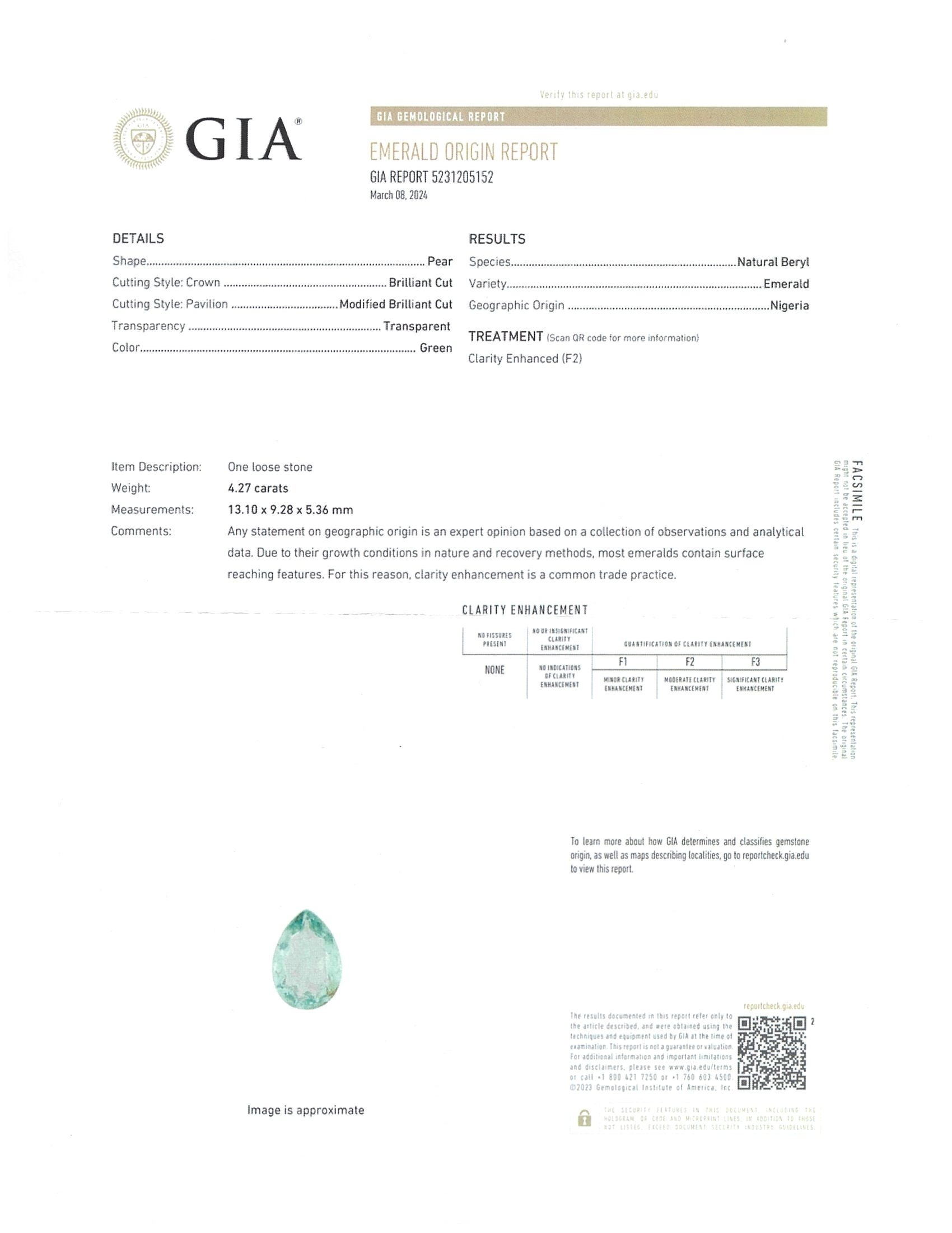 4.27 Ct. Emerald from Nigeria