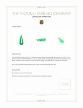 3.16 Ct. Emerald from Colombia Appraisal