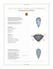 3.16 Ct. Emerald from Colombia 3 D Scan Report