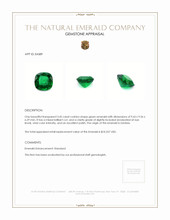 3.45 Ct. Emerald from Zambia Appraisal