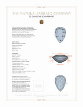 3.75 Ct. Emerald from Zambia 3 D Scan Report