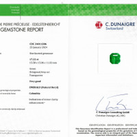 17.22 Ct. Emerald from Colombia Scan Report