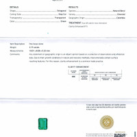 3.19 Ct. Emerald from Colombia Scan Report
