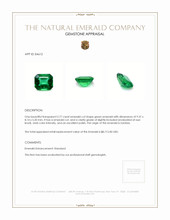 2.77 Ct. Emerald from Zambia Appraisal