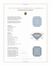 2.77 Ct. Emerald from Zambia 3 D Scan Report