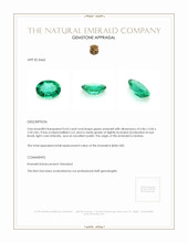 0.63 Ct. Emerald from Zambia Appraisal