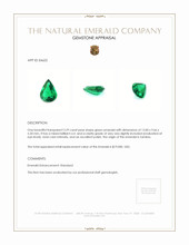 3.29 Ct. Emerald from Zambia Appraisal