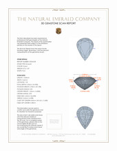 3.29 Ct. Emerald from Zambia 3 D Scan Report
