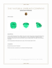 5.56 Ct. Emerald from Colombia Appraisal