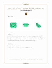 3.45 Ct. Emerald from Colombia Appraisal