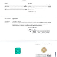 3.45 Ct. Emerald from Colombia Scan Report