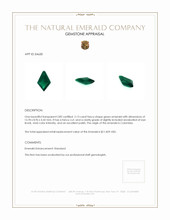 2.13 Ct. Emerald from Colombia Appraisal