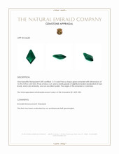 2.13 Ct. Emerald from Colombia Appraisal