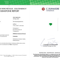 1.97 Ct. Emerald from Colombia Scan Report