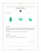 3.74 Ct. Emerald from Colombia Appraisal