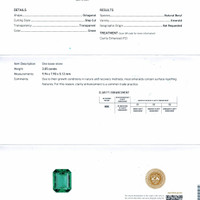 3.05 Ct. Emerald from Zambia Scan Report