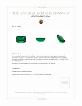 3.46 Ct. Emerald from Zambia Appraisal