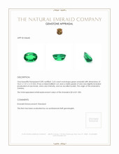 2.63 Ct. Emerald from Zambia Appraisal