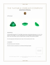 2.79 Ct. Emerald from Ethiopia Appraisal